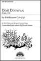 Dixit Dominus SSAA Choral Score cover